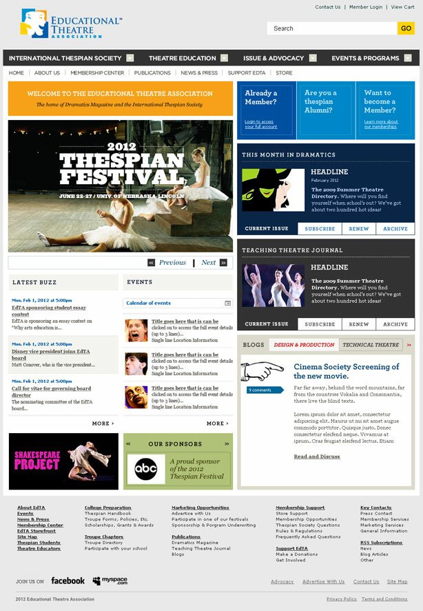 School Theatre Homepage