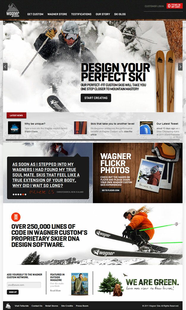 Wagner Custom Skis' Homepage